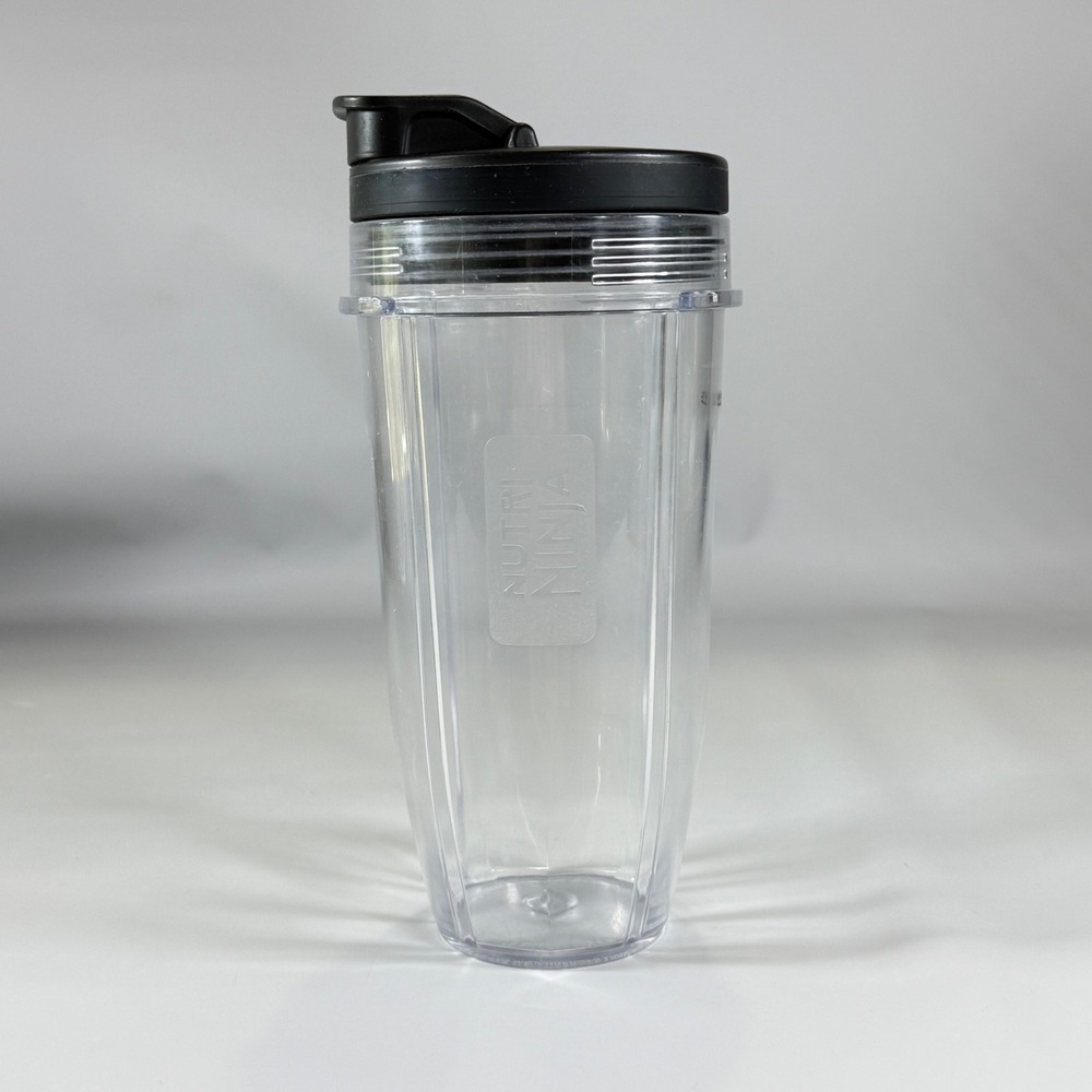 Ninja Blender Auto-iQ Cup 24oz Clear Smoothie  Replacement Sip Seal Lid New